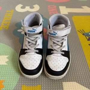 Puma Rebound Kids High-Top Sneakers - Size 1C